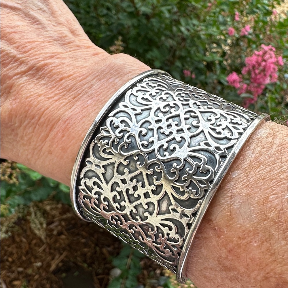 Silpada Sterling 925 Scroll Cuff Bracelet